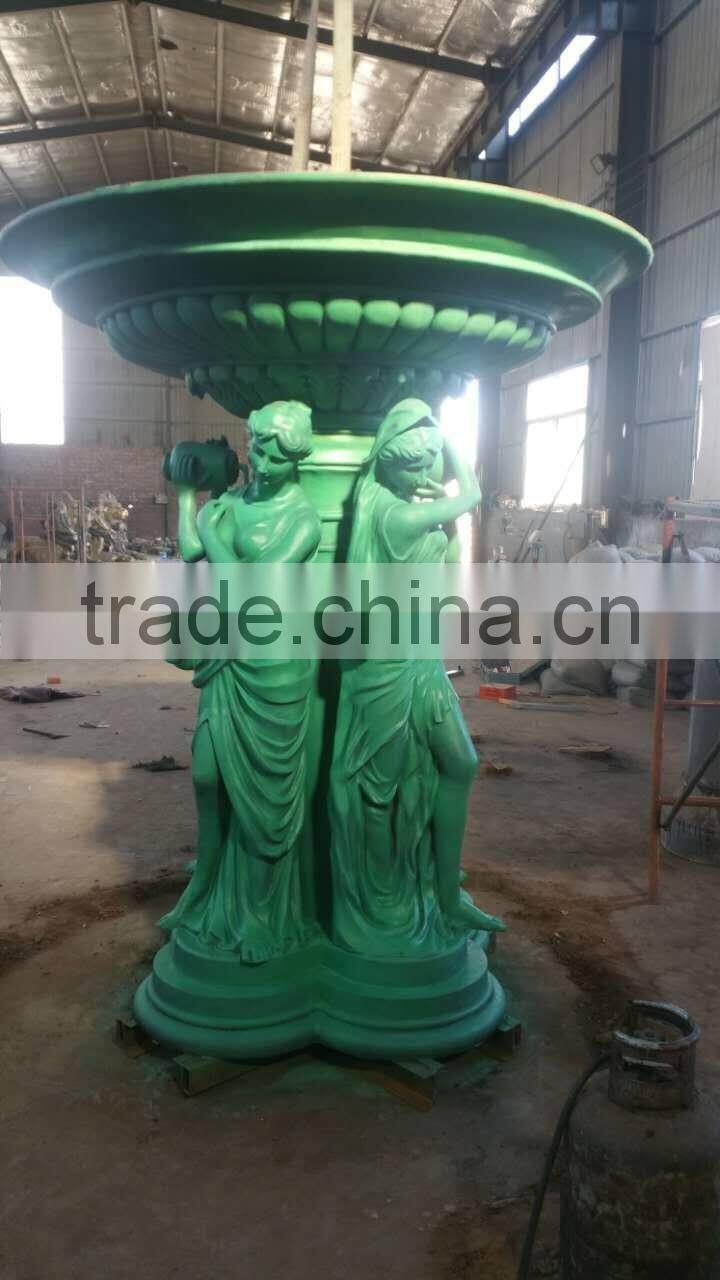Large Garden water fountain decoration metal craft bronze fountain sculpture