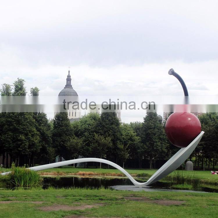 grande sculpture polished stainless steel outdoor abstract sculpture