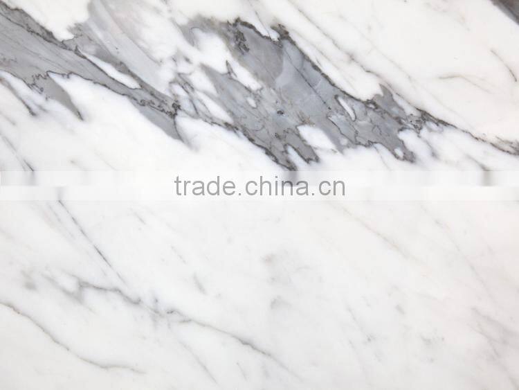 Good quality floor decor natural stone white hexagon marble tiles