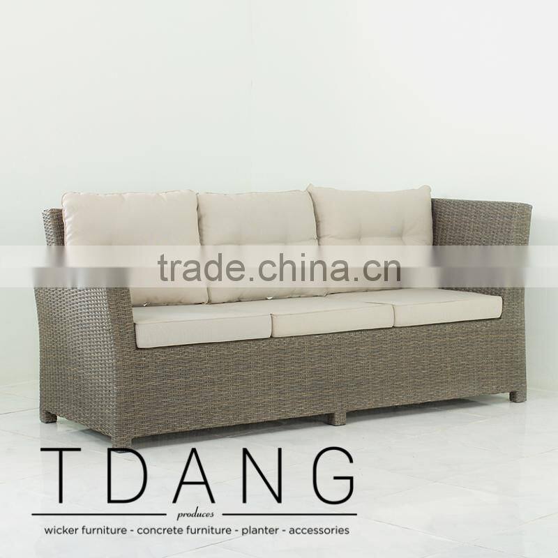 Salinas Wicker Right Hand Sofa 3 seats - Weather Resistant Outdoor Wicker Love Seat