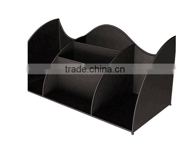 Hot selling black color book holder magazine rack holders for desktop