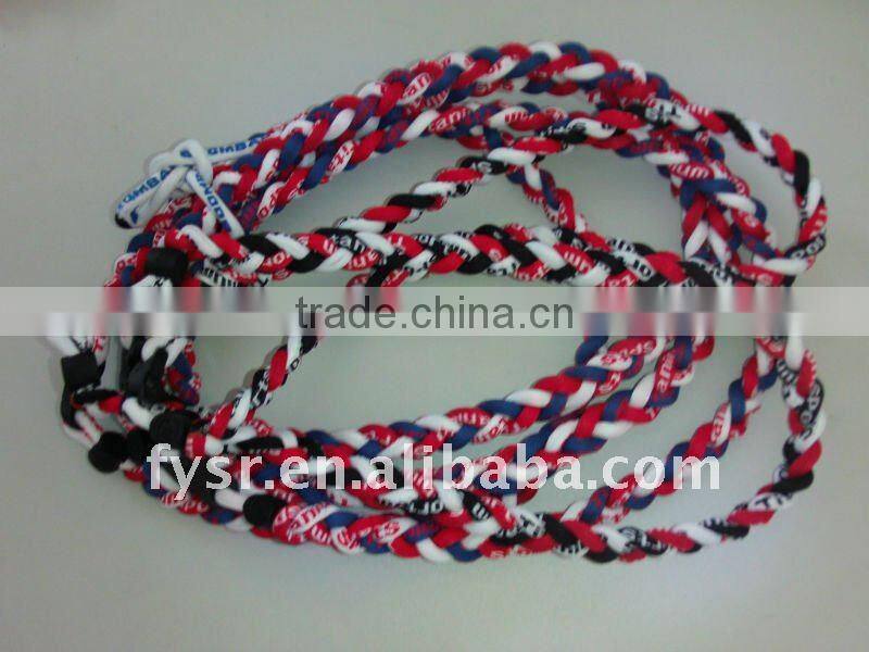 hot style fashion braided necklace for young people