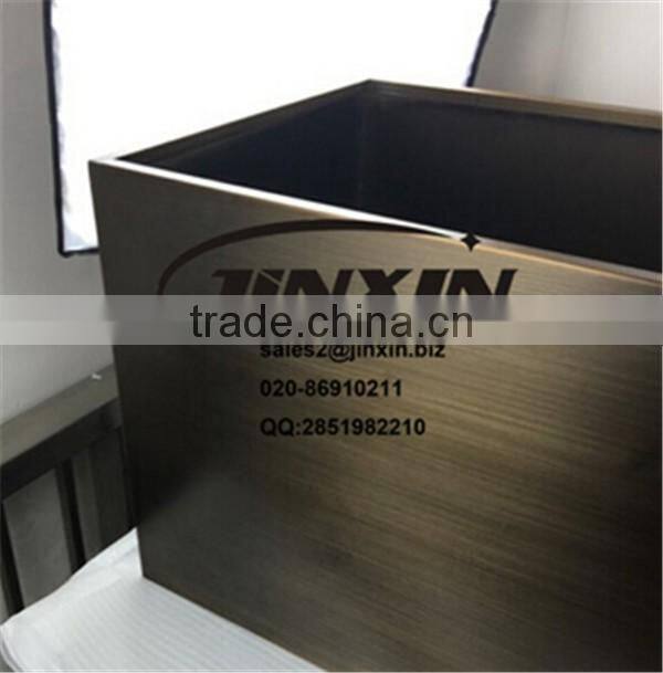 JINXIN stainless steel planter box stainless steel flower pot antique bronze polish