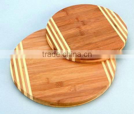 ROUND WOODEN/BAMBOO CUTTING BOARD