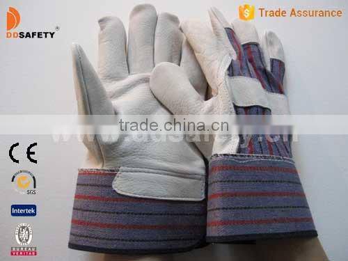 DDSAFETY 2017 Wholesale Cow Grain Leather Glove Safety Glove