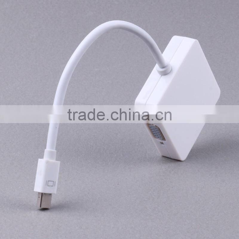 Mini DP DisplayPort To VGA DVI Cable Adapter Converter