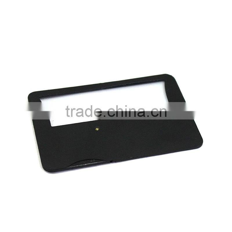 Credit card magnifier with LED