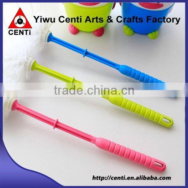 Hot sale cartoon penguin plastic toilet brush and holder cleaning brush