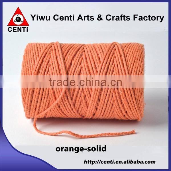Classical saffron solid bakers twine for packing gift