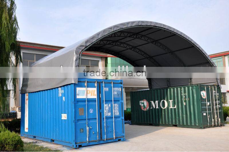 Double Trussed Container Shelter , Portable Storage Shelter , Warehouse Tent