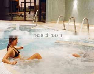 Duck mouth stainless steel polished flat jet water cannon for spa pool