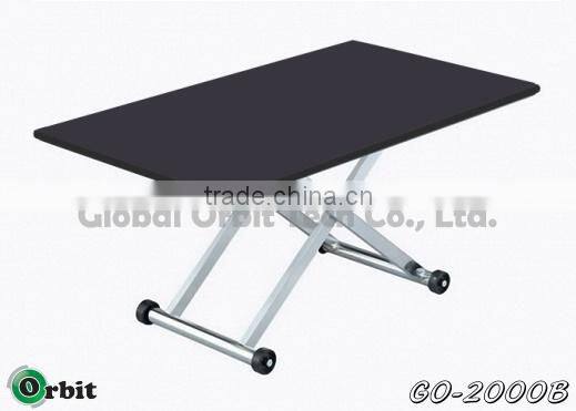 Modern designs metal center table, stainless steel folding dining table