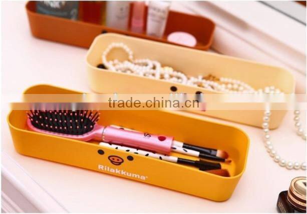 2015 new mini cartoon colorful 4 piece plastic storage box for sundries/custom cartoon plastic stroage box/cartoon plastic box
