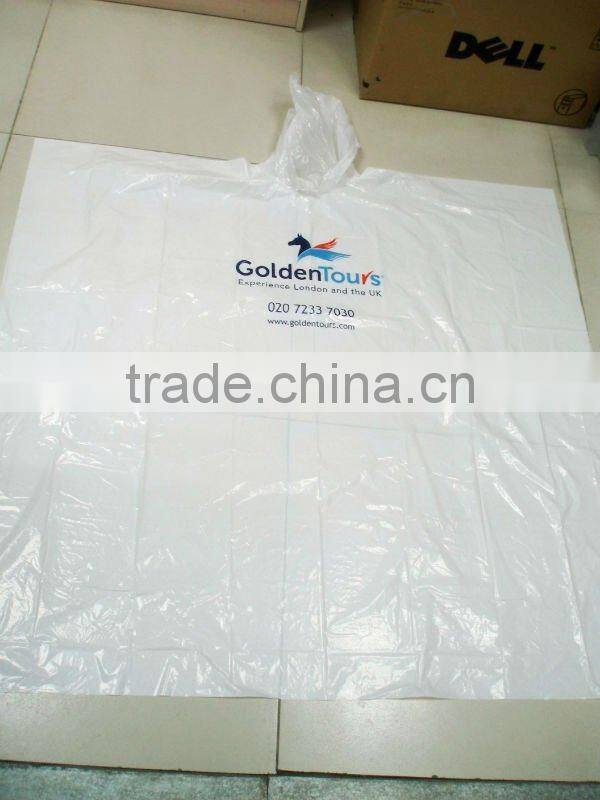 Recyclable plastic Rain poncho