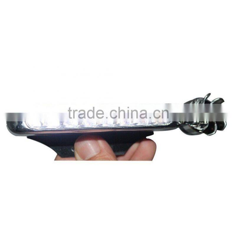 2 Pcs White 8LED Wireless Wind Powered Car SUV Daytime Running Driving Fog Light