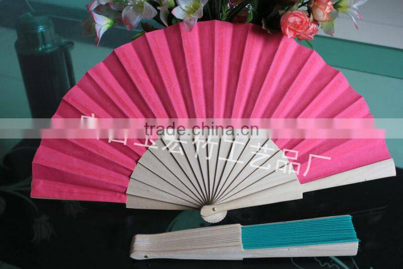Spanish fabric wood fan