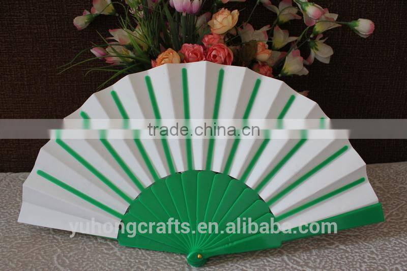 Spanish plastic folding fan for promotion