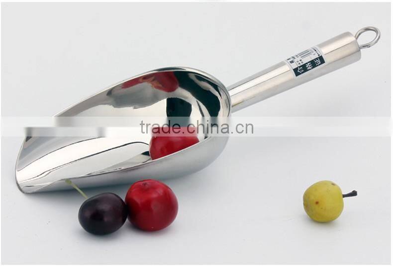 9" High quality professional dog food spoon shovel stainless steel pet feed scoop