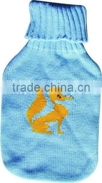 Cheap embroidery Hot water bottle cover factory
