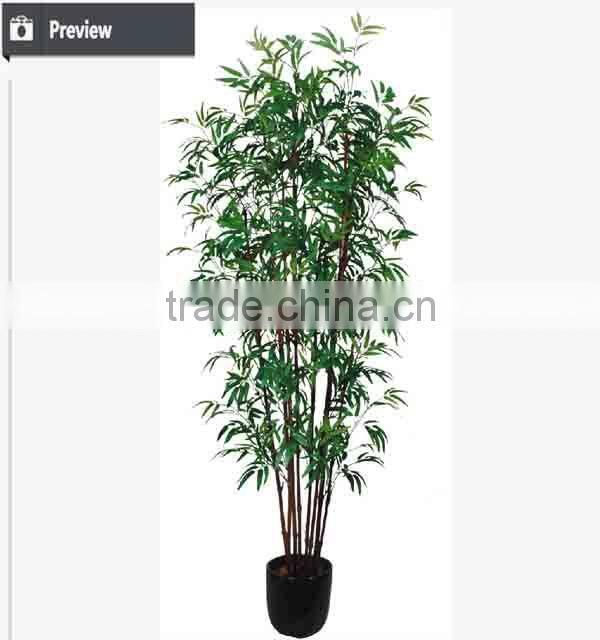 Artificial bonsai leaves green artificial bamboo tree tall phyllostacgys edulis bamboo