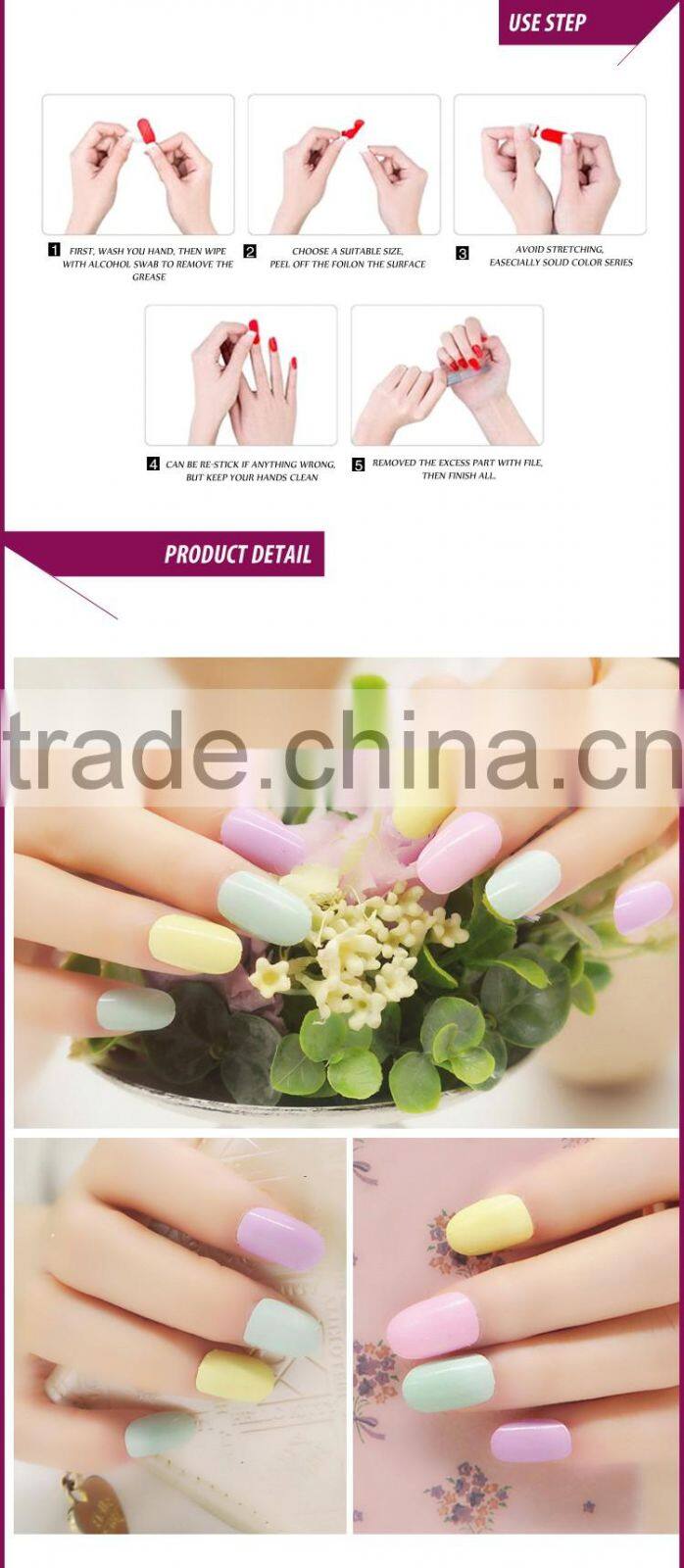 DIY 100% Nail Polish Strips VIVI Nail Patch For Nail Art