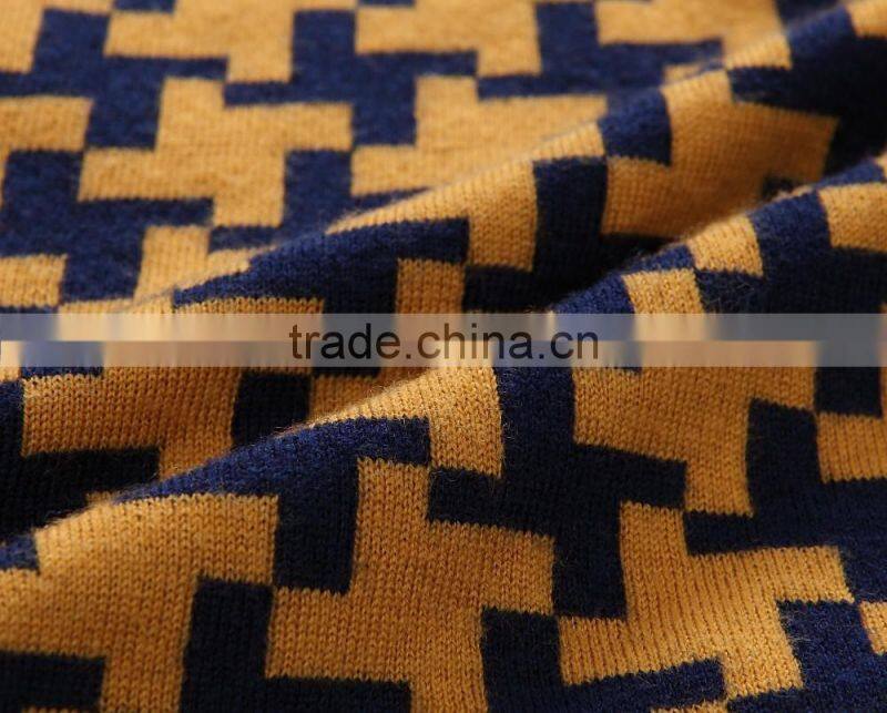 Men's classic autumn winter fine wool high quality cardigan