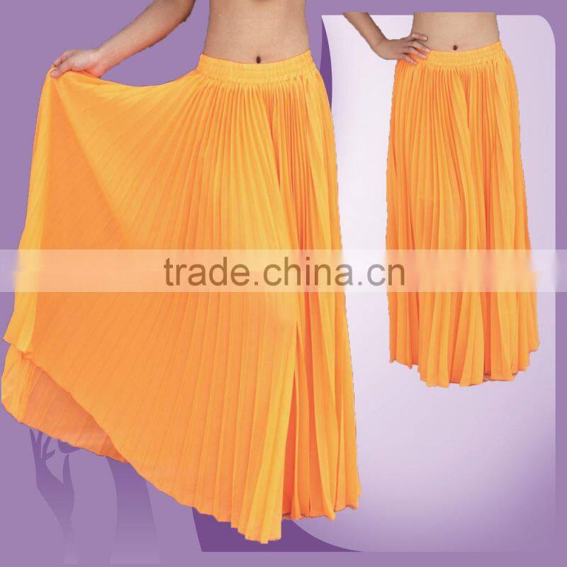 Hot Sale Stelisy Dark Blue Color Pleated Skirt Dance Plwated skirt