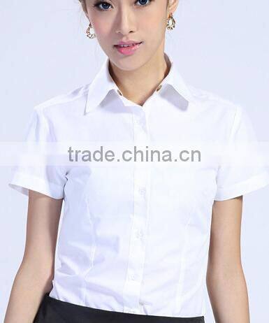 Women Dress Shirt Office Uniform Ladies Shirt short sleeve shirts