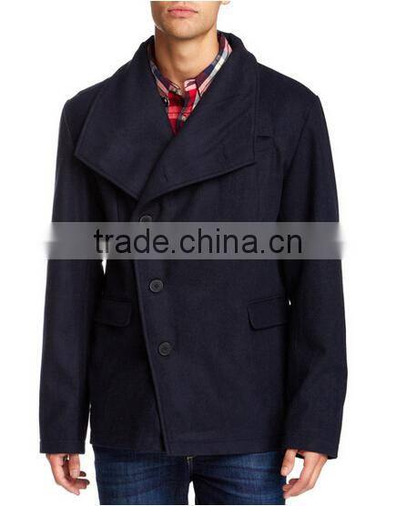Men's Draped-neck Spy Coat