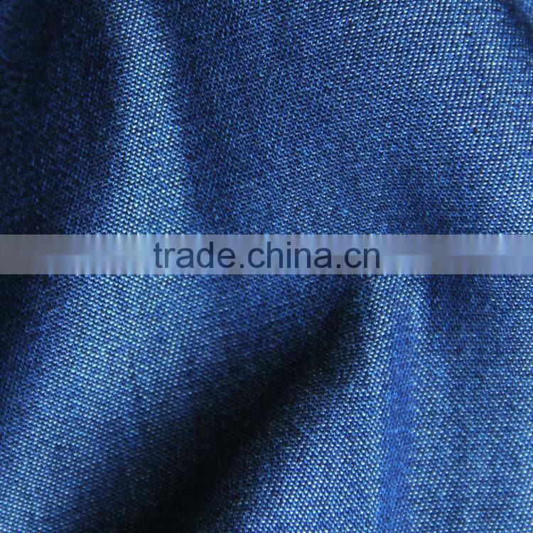 new indigo jeans wear fabric 4oz slub tencel jeans fabric