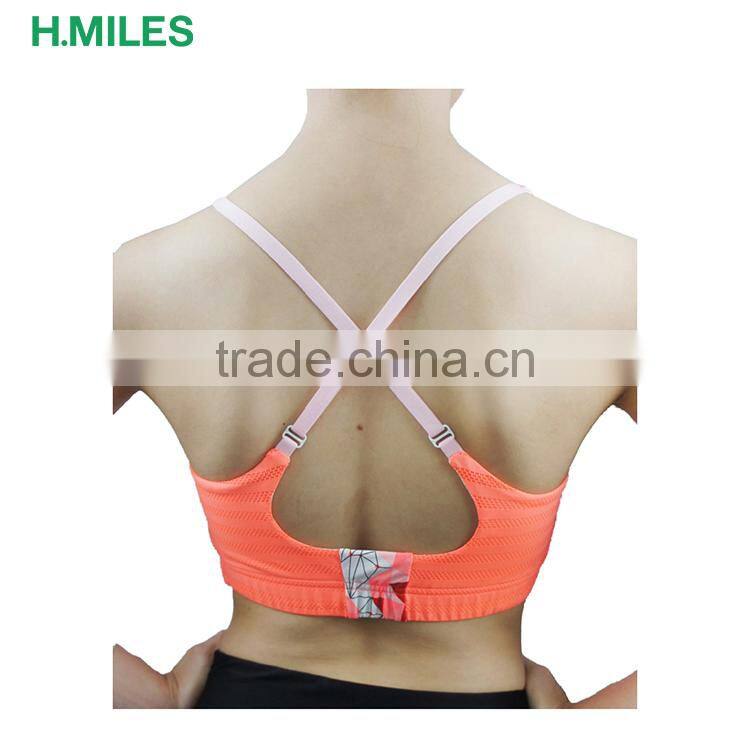 Reflective Quickdry Double Stitching Professional Sport Bra Top