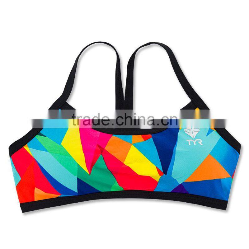 2017 Beach Wear Colorful Kid Swimwear For Sexy Bra