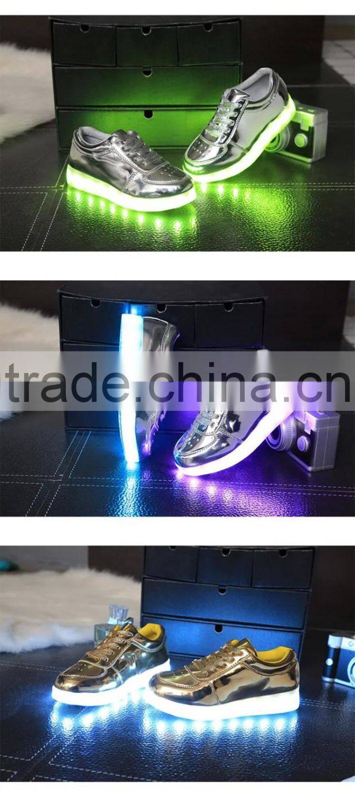 HFR-TS-46-11 2016 hot sale rechargeable italian leather baby shoes