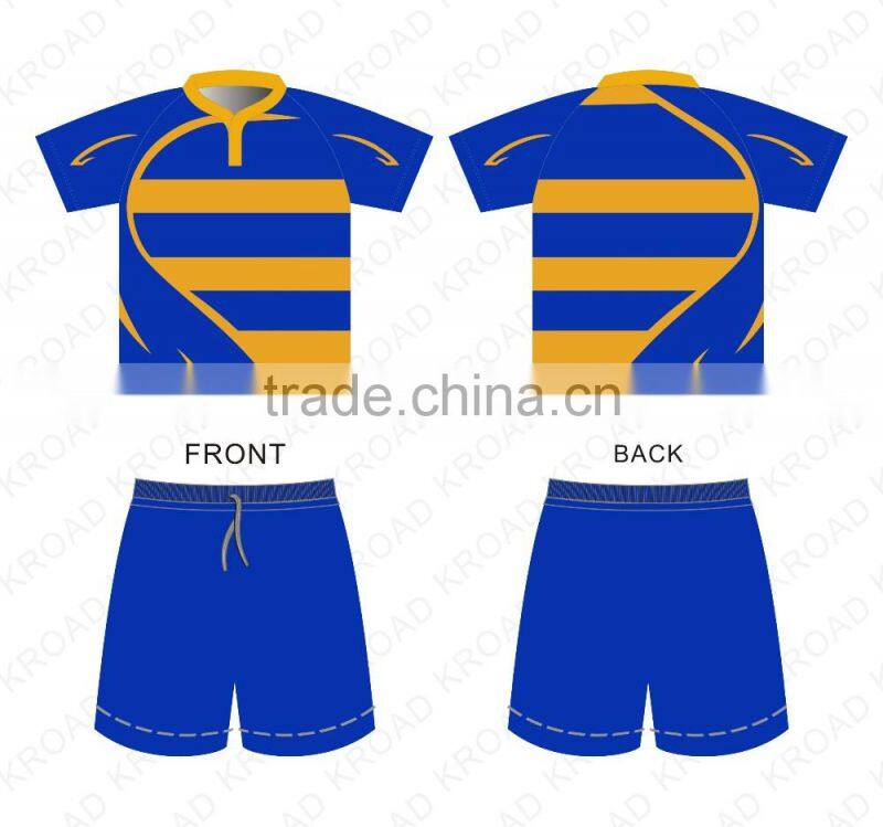 Sublimated custom mens blank wholesale rugby shirts