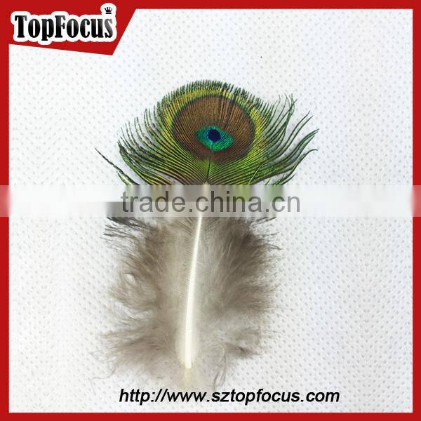New Trendy gold color cheap artificial peacock feathers for sale
