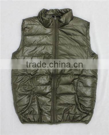 Hot Sale Fashion Blacket Padded Winter Sport Vest Jacket Men Waistcoat (MV130055)