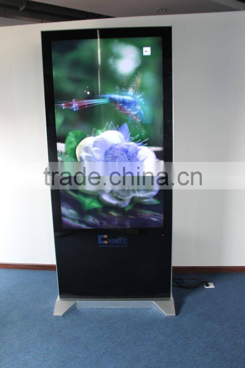 55inch lcd advertising screens / totem advertising indoor / USB digital display