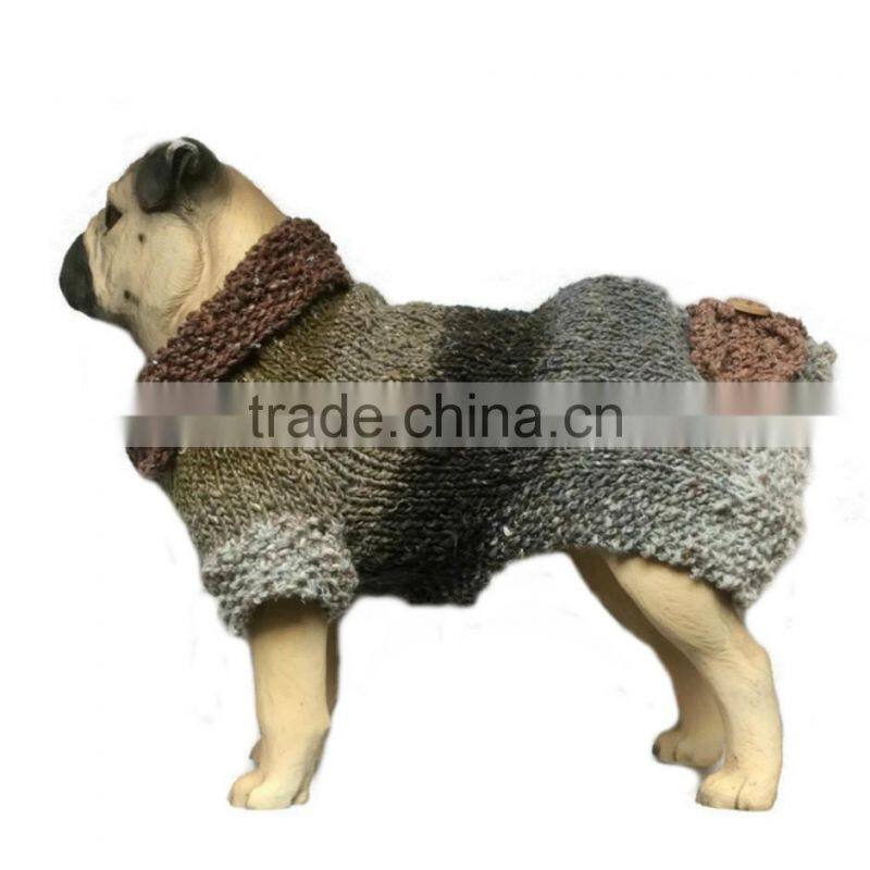 Fashionable pet accessories 2016 custom pet dog sweater designs hand knit cashmere dog sweater