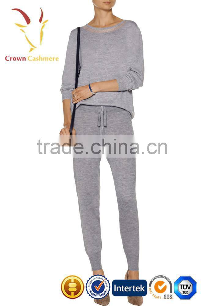 Custom Women Fashionable Cashmere Wool Jogging Trousers/Pants Wholesale