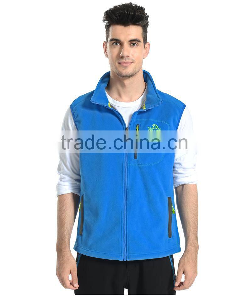 Fashion Design Men's Polar Fleece Vest In Spring