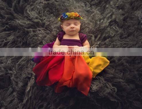 Newborn Gown Momy And Me Boho Dress Chiffon Mother Daughter Matching Dress