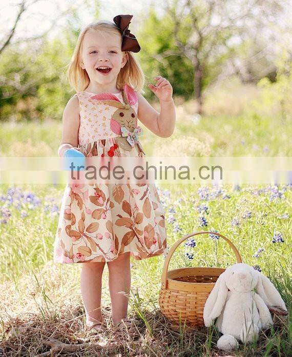 Popular Rabbit Bulk Wholesale Kids Clothing Baby Frock Designs Fancy