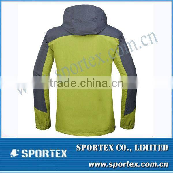 New Men Waterproof Windproof Soft Shell Yollow/ Grey Outdoor Jacket MZ0077