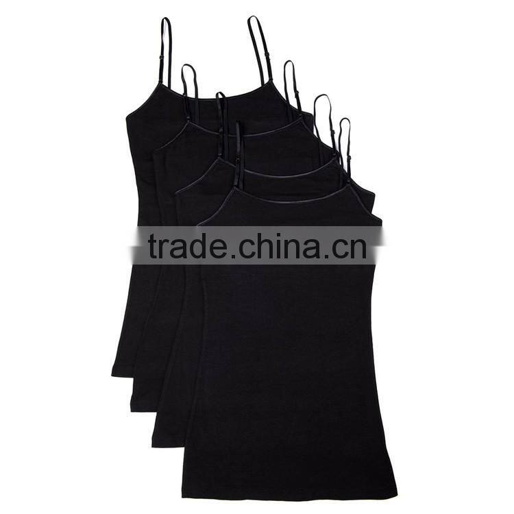 OEM Service Custom Fashion Slim Fit Sexy Women White Tight Gym Plain Tank Top