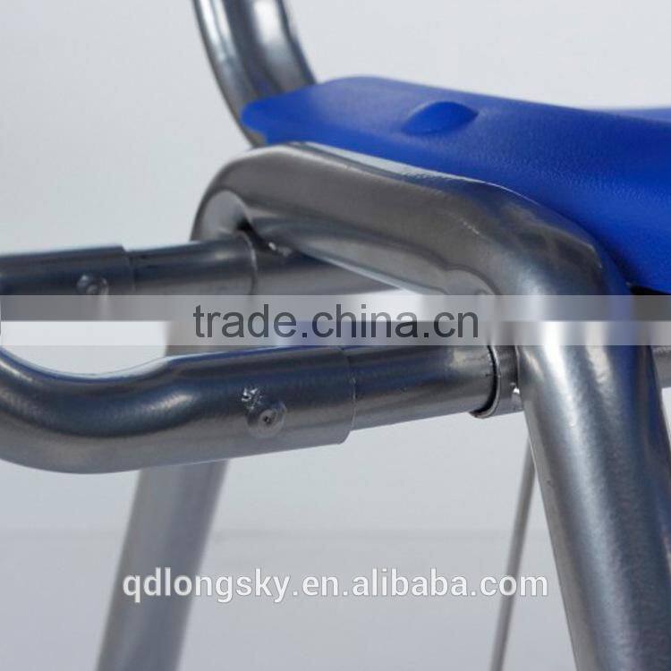 LS-4024AB new model cheap stackable plastic chair with writing pad modern tablet training school office chair for sale