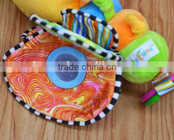 Colorful bee changeable music Plush toys baby educational stuffed & plush toy baby gift