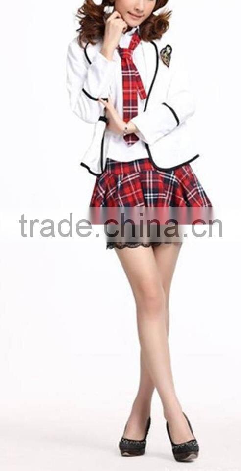 wholesale 2015 new design high school girls sexy uniform