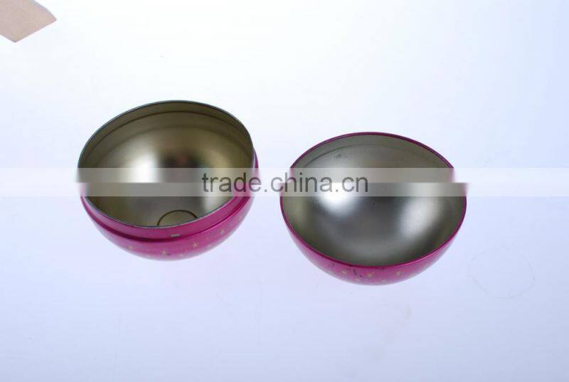 Egg tin toy box packing for gift OEM factory ball can