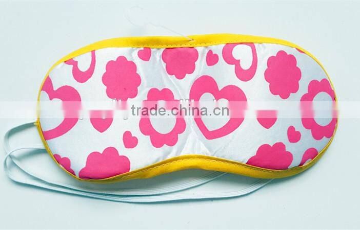 factory sale printing craft satin/polyester material funny sleep eye mask