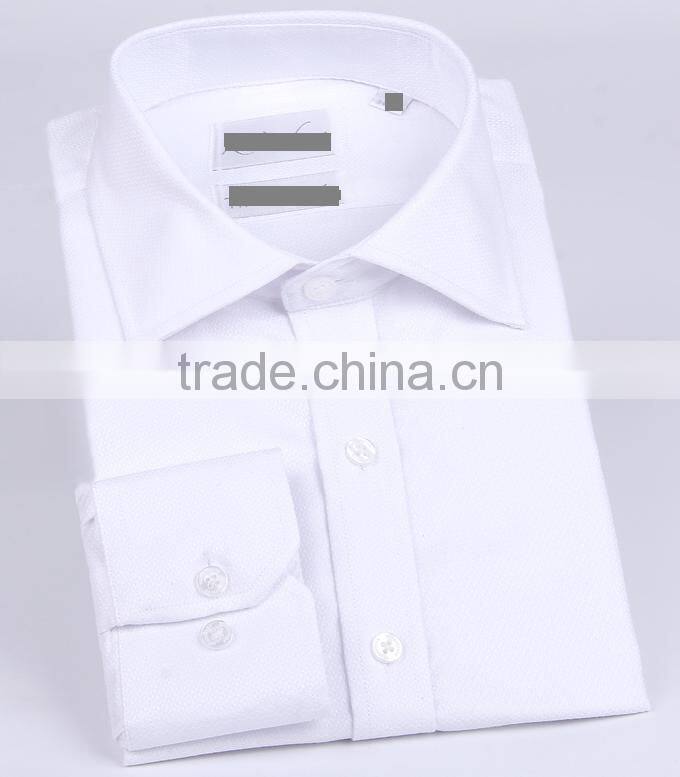2017 lastest style men office long sleeves shirts solid color